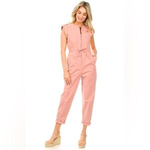 Ba&sh Alia Jumpsuit Pink NWT